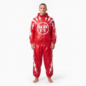 Ensemble veste et pantalon de survêtement coupe-vent en nylon léger pour homme avec logo personnalisé - Product Image 5