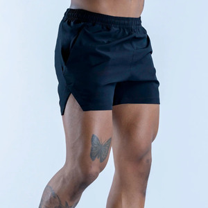 OEM Custom Logo Midnight Black Unbound Training Men Short 5 Length Elasticated Waist With Drawstrings Gym & <b>Boxer</b> Shorts For Men - Product Image 4