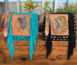 ¡Novedad de 2024! Bolso bandolera con flecos de cuero de gamuza a la moda, venta al por mayor, bolsos de mensajero de cuero genuino para mujer - Product Image 4