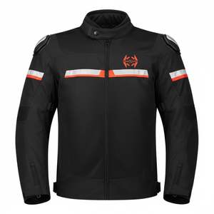 Veste de moto unisexe personnalisée de haute qualité en polyester/coton, imperméable, respirante, en Cordura épais, style décontracté, pour l'automne - Product Image 1