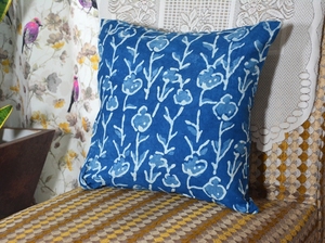 ปลอกหมอนอิงผ้าฝ้ายแท้ 100% พิมพ์ลายด้วยมือ พร้อมขอบเย็บอย่างดี เหมาะสำหรับใช้ในโรงแรม ตกแต่งโซฟา เตียงนอน และบ้าน - Product Image 2