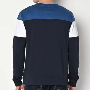Sweat-shirt à col rond pour homme, bleu marine, blanc, gris anthracite, manches longues, décontracté, pull-over, vêtements d'automne et d'hiver - Product Image 4