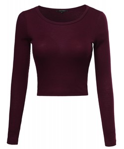 Camiseta sin mangas de algodón peinado para mujer, top corto informal de manga larga, cómodo para hacer ejercicio y correr, para chicas, con diseño estampado - Product Image 5