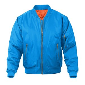 Bomber <b>Jacket</b> Men Custom Polyester <b>Slim</b> <b>Fit</b> Lightweight Casual Winter <b>Jacket</b> Wholesale Factory Direct Cozy Wear - Product Image 1