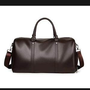 Bolsa Deportiva Negra de PU con Cierre de Cremallera, Bolsa de Viaje para Fitness, Diseño Resistente - Product Image 2