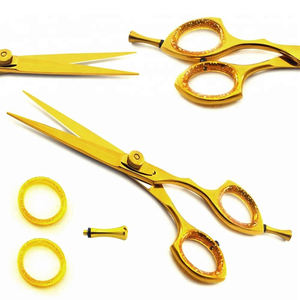 Tijeras Profesionales de Peluquería de 6 Pulgadas, Doradas, de Acero Inoxidable Afilado, para Uso en Salón, para Diestros - Product Image 2