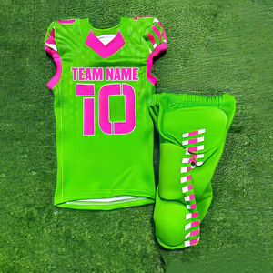 Uniforme de football américain pas cher pour adultes, maillot à manches courtes, imprimé, respirant, logo sur le devant, personnalisable, séchage rapide, sur mesure - Product Image 3