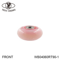 Roue de sac à dos en PU moulé 60x24mm, noyau en PP, roulement silencieux