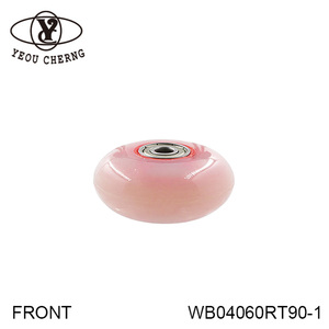 YEOU CHERNG WB04060RT90-1 PU <b>Wheels</b> Red Gradient 90A Hardness for Automation Machinery - Product Image 3