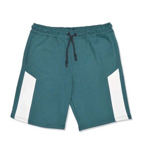 Men's Solid Color Polyester Shorts With Drawstring <b>Elastic</b> Waist Casual Knitted Shorts Side Stripe Design - Product Image 1