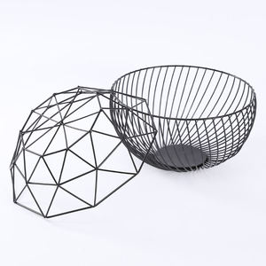 High Quality Double Mesh Metal Eco-Friendly Modern Customized Shape Iron Wire Kitchen Food Storage <b>Basket</b> <b>Handle</b> Multifunctional - Product Image 3