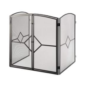 Más Vendido y en Tendencia: Pantalla Protectora para Chimenea de Hierro Forjado con Soporte Metálico, Panel Único, Pequeña y Plana, con Protección Contra Chispas - Product Image 6