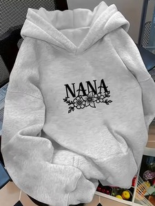 Sweat-shirt à capuche zippé pour femme, style streetwear, avec strass personnalisés, coupe oversize - Product Image 6
