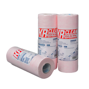 Serviettes de nettoyage pour surfaces sanitaires de cuisine Krclean 30x30cm, paquet de 100 feuilles, super absorbantes, non tissées, 500gsm, lingettes pour restaurant et maison - Product Image 1