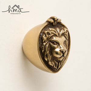 Poignée de meuble décorative en alliage de zinc brossé en forme de T, finition dorée artisanale, pour tiroir ou armoire à oiseaux traditionnelle - Product Image 3