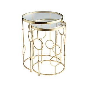 Industrial Style Metal <b>Nesting</b> <b>Tables</b> With Marble Top Durable Frame <b>Coffee</b> <b>Table</b> <b>Set</b> For Urban Homes - Product Image 3