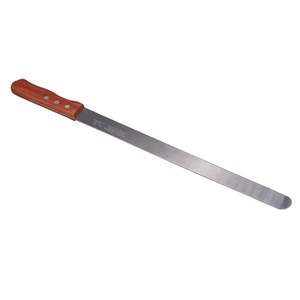 <b>Bread</b> Cutting <b>Knife</b> 13.5 Inch Stainless Steel Serrated Blade Wooden Handle Kitchen <b>Bread</b> Slicer Durable <b>Knife</b> Tool - Product Image 1