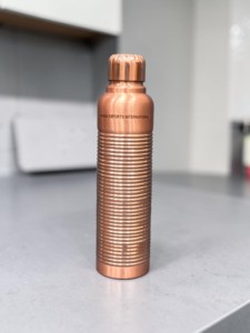 Seamless Metal <b>Copper</b> <b>Drinking</b> <b>Bottle</b> from Indian exports international. ( Certified pure <b>copper</b> ) - Product Image 1