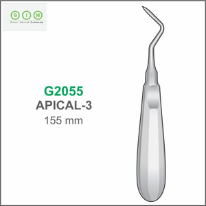 Élévateur dentaire manuel à pointe droite 3,0 mm en acier inoxydable 420, manche creux 140 mm, autoclavable, réutilisable, pour extraction chirurgicale - Product Image 3