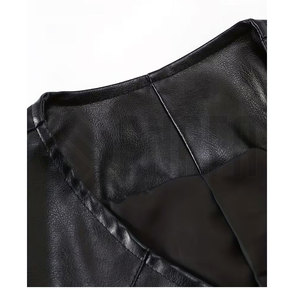 Latest Design Custom Made Men <b>Leather</b> Vest <b>Jacket</b> For Men New Design <b>Winter</b> Men's Clothing <b>Leather</b> Vest - Product Image 3