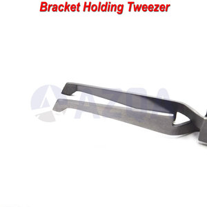 Stainless Steel Orthodontic <b>Bracket</b> Holding Forceps Cross Locking Dental Placement Surgical Instrument CE Certified - Product Image 3