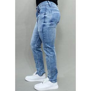 Jeans en denim personnalisés de qualité supérieure à 100%, nouvelle sortie, Gex Men, taille mi-haute, extensible, bleu clair - Product Image 1