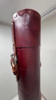 Étui de protection vintage en cuir gaufré de grande taille (30 pouces) pour diplômes, certificats et impressions d'art
