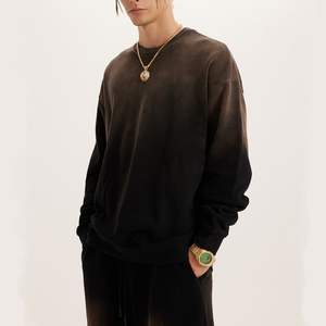 Sudadera con Efecto Lavado Ácido, Fabricación OEM, Sudadera con Cuello Redondo, Personalización de Marca para Minoristas y Compradores al por Mayor - Product Image 2