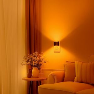 2 Pack LED Night <b>Light</b> with Dusk Dawn Sensor <b>Plug</b> Wall 3 Level Brightness Adjustable <b>Plug</b>-In Night <b>Light</b> - Product Image 4