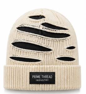 Bonnet tricoté unisexe 100 % acrylique personnalisé avec logo, bonnet d'hiver à revers, bonnet en tricot OEM pour l'extérieur – Vente chaude - Product Image 4