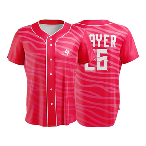 Camiseta Personalizada de Béisbol y Sóftbol para Mujer, Manga Corta, Impresión por Sublimación, para Clubes, Torneos y Pedidos de Equipo - Product Image 1