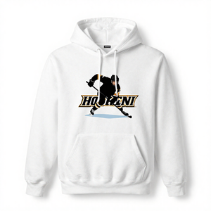 Sweat-shirt à capuche en polaire polyester/nylon imperméable et chaud style hockey sur glace avec poche brodée numérique OEM/ODM - Product Image 6