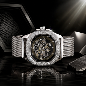 Reloj de Cuarzo Clásico de Lujo para Hombre, en Acero Inoxidable con Acabado en Oro Amarillo, Esfera de Cristal, Caja Resistente al Agua, Diseño Personalizable, a la Moda - Product Image 1