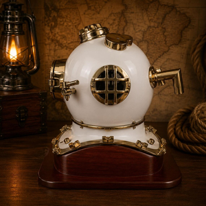Réplica del Casco de Buceo Mark V de la Marina de los Estados Unidos, Casco de Buceo Profundo, Estilo Náutico Vintage, Decoración Steampunk, Artículo Coleccionable - Product Image 2