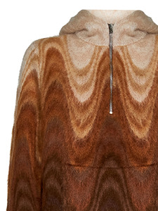 Pull en maille à capuche pour homme, respirant, anti-rides, avec logo personnalisé, en mohair, à manches longues, pour l'hiver - Product Image 4