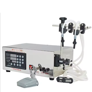 Máquina de Llenado de Líquidos de Sobremesa con Control Digital y 2 Boquillas para Líquidos Carbonatados y Sin Carbonatados, Agua Mineral y Refrescos - Product Image 1