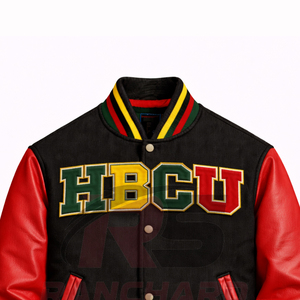 Chaqueta ligera para hombre estilo HBCU, cómoda y personalizada, chaqueta universitaria, chaqueta de colegio, chaqueta varsity hecha a medida. - Product Image 2