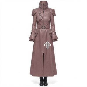 Nouvelle veste gothique en cuir véritable pour femmes de qualité supérieure, anti-rides, à manches longues et col montant par RIVIAN ATLANTIC - Product Image 2