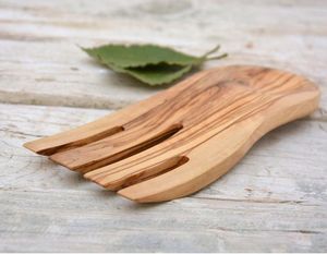 Premium Wooden <b>Salad</b> Mixer Hands for Serving <b>Salad</b> Durable Wooden <b>Salad</b> Hand Mixer for Everyday Kitchen - Product Image 2