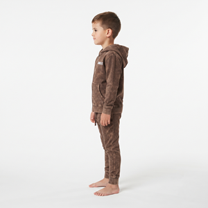 Conjunto de Sudadera con Capucha y Pantalón de Chándal de Algodón Grueso Lavado al Ácido para Niños 2026 de Alta Calidad, con Cremallera Completa, Logotipo Personalizado, Venta al por Mayor - Product Image 4