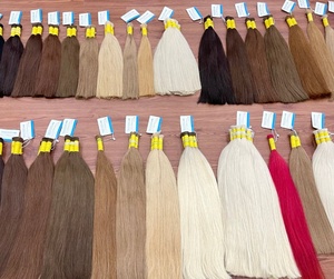 Extensions de cheveux naturels vierges Remy vietnamiens de haute qualité à 100 %, lisses, en vrac, double trame, très soyeux, 100 g - Product Image 6