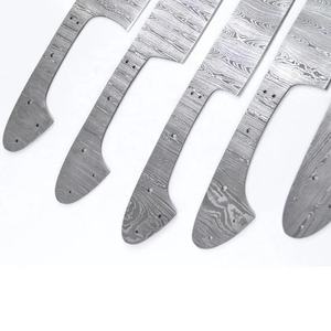 Ensemble de couteaux de chef personnalisés faits à la main Jexmoo avec lame en acier Damas et étui en cuir - Cadeau pour chef - Product Image 4