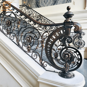 Barandilla de Escalera de Estilo Moderno KHP, Proveedor de Alta Calidad para Interiores y Exteriores, Barandilla de Hierro Forjado, Duradera y Resistente al Óxido - Product Image 2