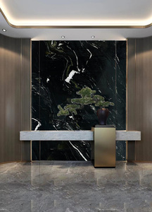 Sang trọng quartzit đá đánh bóng Brazil Đen Granite với trắng tĩnh mạch đá tấm cho sàn tường bảng điều chỉnh bàn - Product Image 6