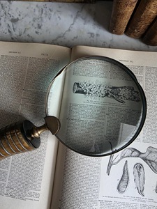 New Buffalo Horn Handle Eco-Friendly Handmade <b>Magnifying</b> Glass for Precision Reading and Classic Vintage Style High Quality - Product Image 1