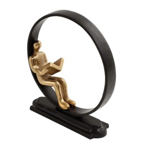 Round Ring With Running Figure Brass <b>Table</b> Centerpiece For Home Room <b>Study</b> Library Decor Elegant Showpiece Wholesale From India - Product Image 2