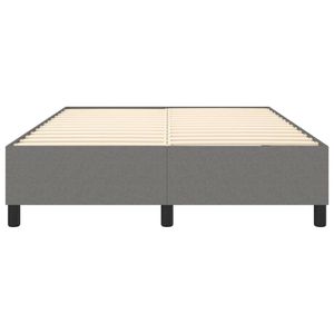 Estructura de cama de tela Queen gris oscuro sin colchón-Camas enfundadas Exclusivo de EE. UU./AU - Product Image 5