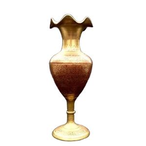 Florero de latón más vendido de fábrica, forma Floral, sala de estar de larga duración, florero dorado de lujo antiguo decorativo - Product Image 1