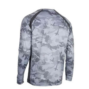 Camiseta de pesca para hombre de tela cómoda 100% poliéster con logo personalizado impreso, transpirable. - Product Image 6