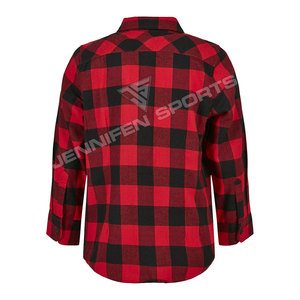 Camisa Western a Cuadros 100% Algodón Franela con Botones, Blusa Oversize de Franela con Múltiples Diseños a Cuadros, Camisa de Franela con Estampado Buffalo Check - Product Image 3